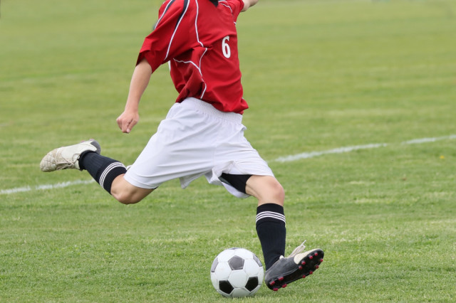サッカーの写真
